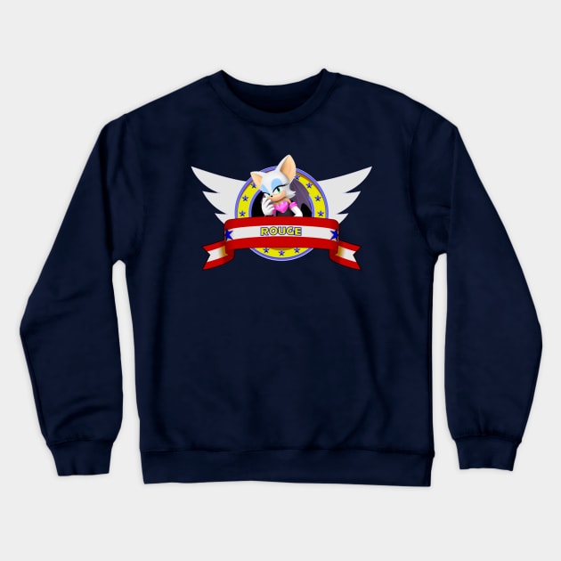 Rouge The Bat Crewneck Sweatshirt by Nykos